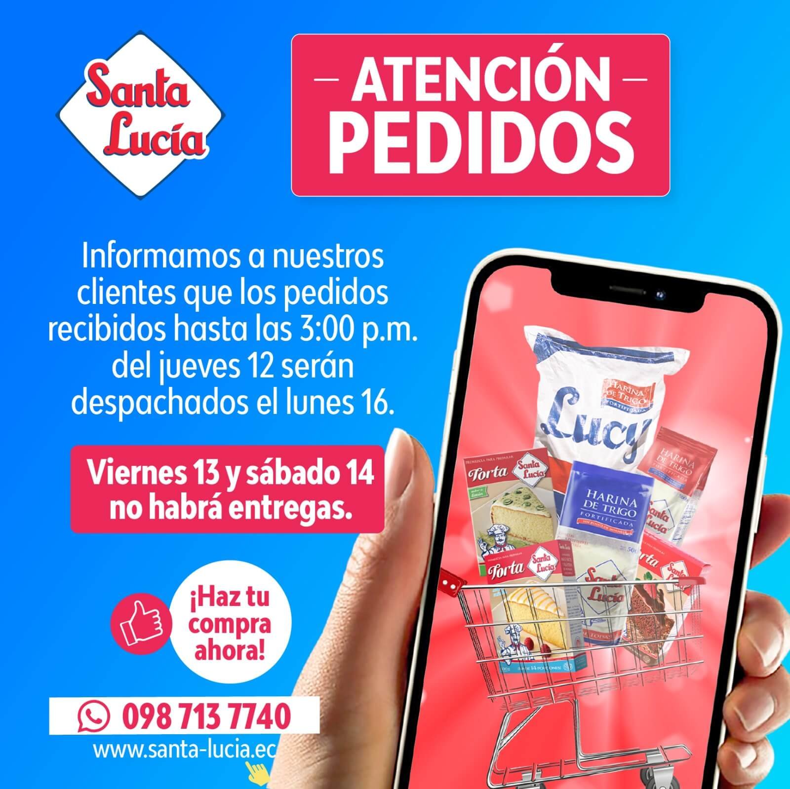 Atención Pedidos - Santa Lucia